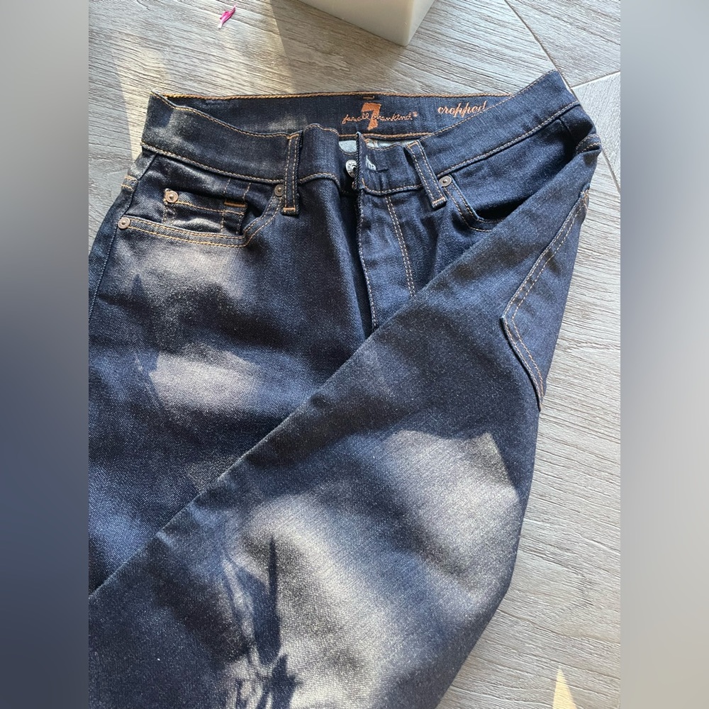 Size 28, 7 for All Mankind Bootcut Jeans